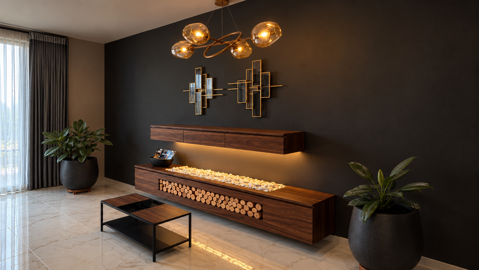 Mueble flotante de sala desarrollado por ARCHIO DUO